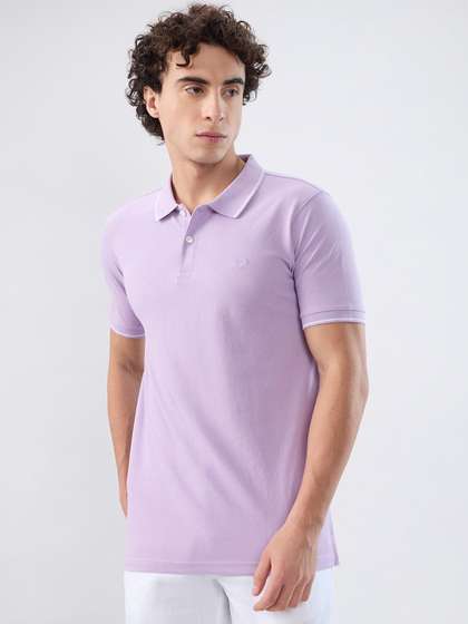 Park Avenue Men Polo
                        Collar Slim Fit T-shirt