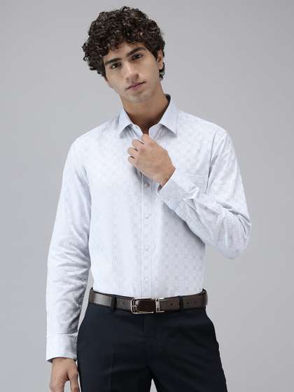 Arrow Pure Cotton
                        Manhattan Slim Fit Self-Checked Formal Shirt