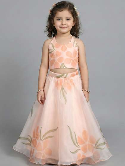 KidsFlower Girls
                      Printed Ready to Wear Lehenga &