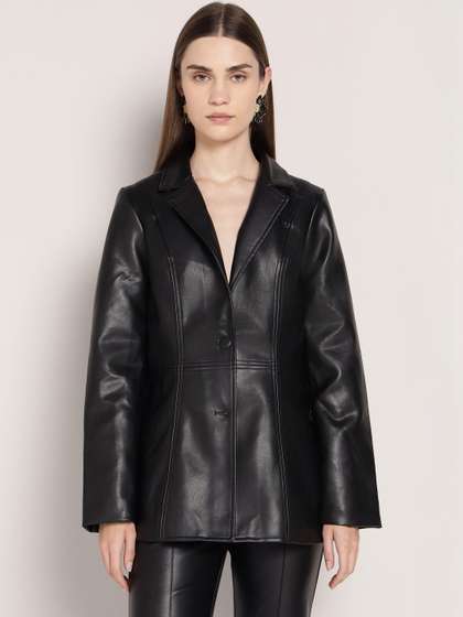 COVER STORY Notched
                        Lapel Single-Breasted Casual Blazer