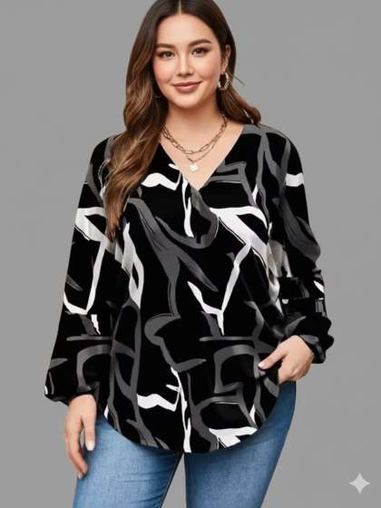 S & D ATTIRE
                        Print Top