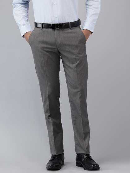 Arrow Men Tapered
                        Fit Self Design Formal Trousers