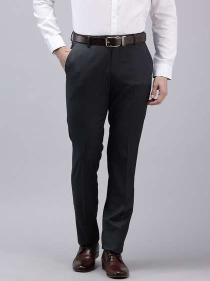 Arrow Men Striped
                        Tailored Fit Formal Trousers
