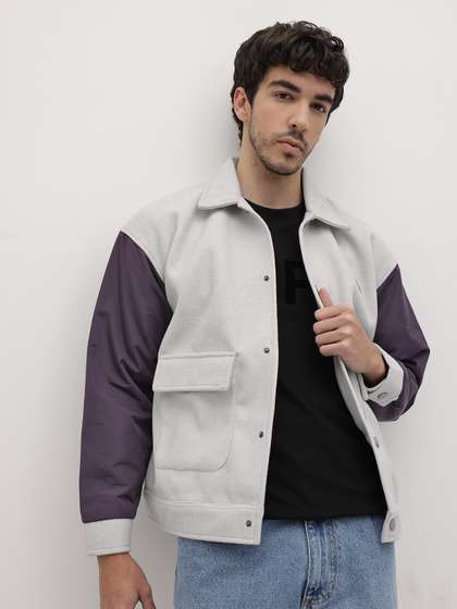 The Roadster Life
                        Co. Spread Collar Relaxed Fit Tailored Jacket