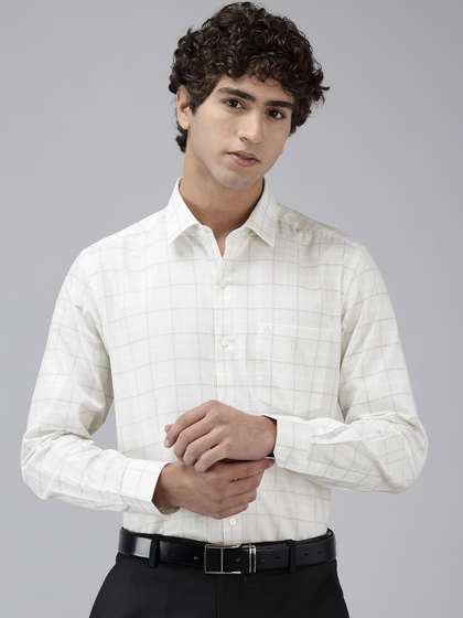 Arrow Manhattan Slim
                        Fit Checked Pure Cotton Formal Shirt