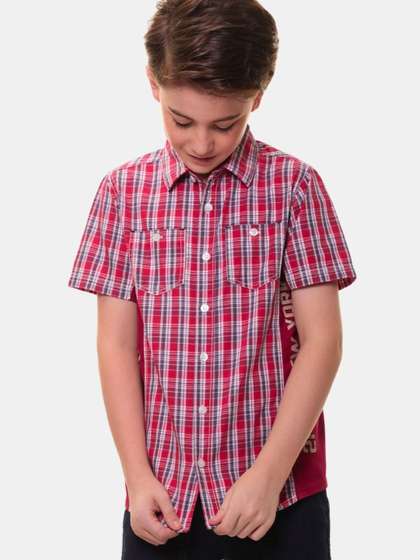 imymeco Boys Smart
                    Checked Casual Shirt