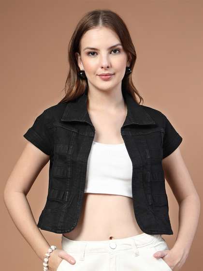 Style Quotient
                        V-Neck Cotton Crop Shrug