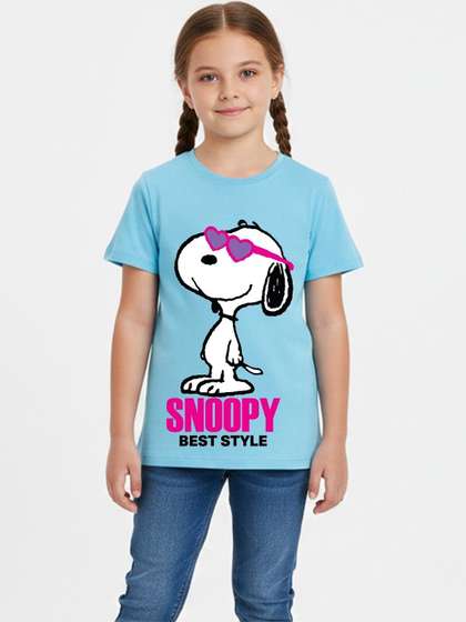 YK X Minute Mirth Girls
                    Peanuts Printed Tops