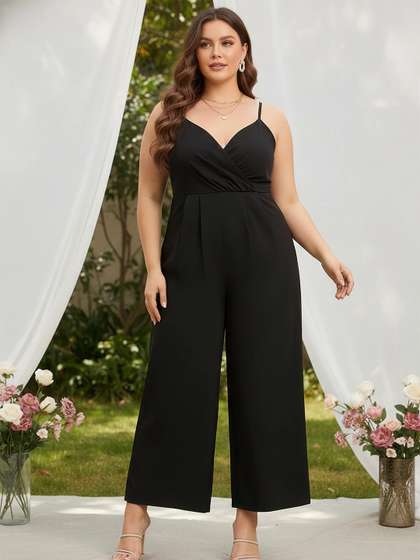 Berrylush Curve
                          Women Shoulder Strap Basic Jumpsuit