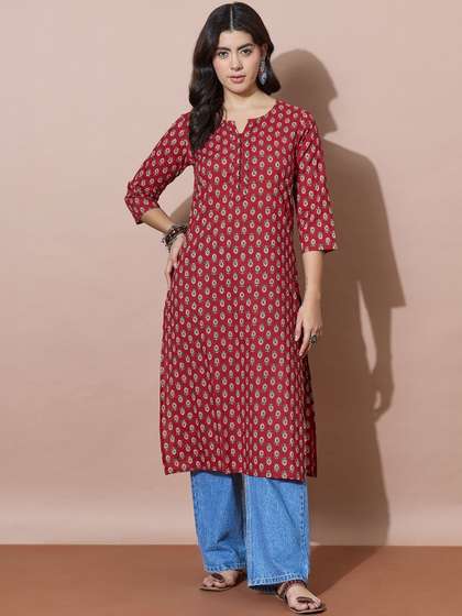 Varanga Women
                          Ethnic Motifs Printed Indie Prints Kurta