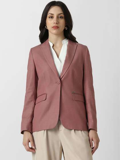 Van Heusen Woman
                          Women Pink Textured Blazer