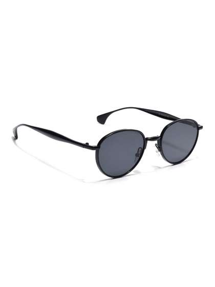 Voyage Unisex
                          Black Lens & Black Round Sunglasses with
