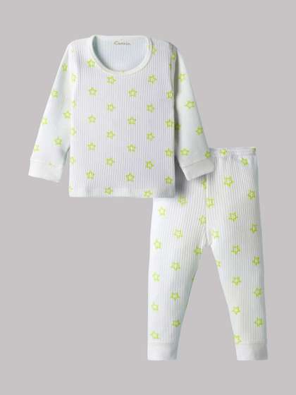 Kanvin Boys Cotton Round
                    Neck Thermal Set