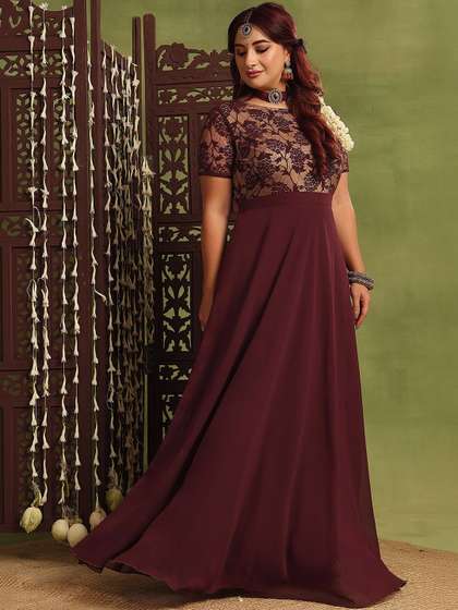 Miss Chase A+ Plus
                        Size Women Relaxed Fit Regular Georgette Dress