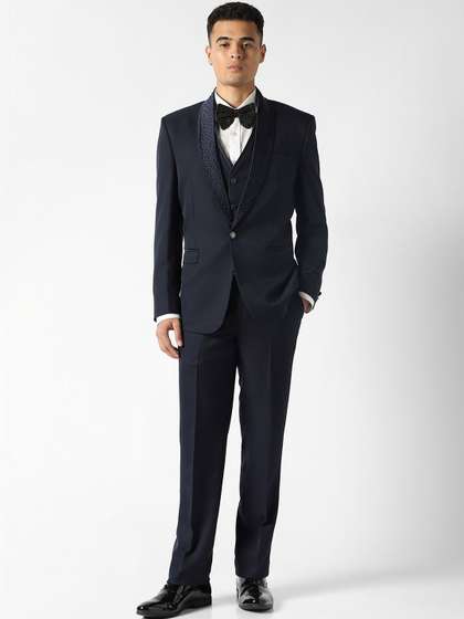 V Dot Slim Fit
                        Single-Breasted Three-Piece Suits