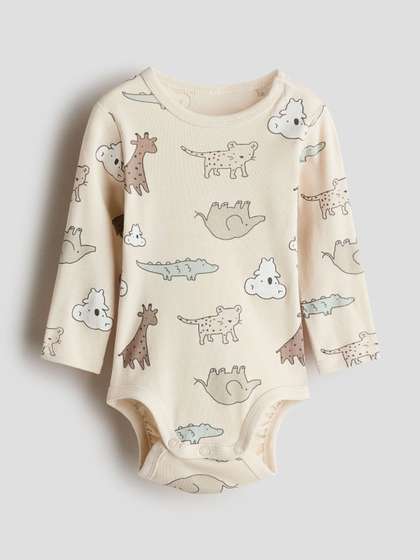 H&M Printed Cotton
                    Bodysuit