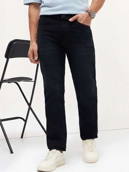 Urbano Fashion Men
                        Regular Fit Mid-Rise Heavy Fade Stretchable
                        Jeans
