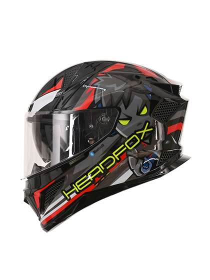 HEADFOX Men Printed
                    Shady Smart Bluetooth Full Face Helmet