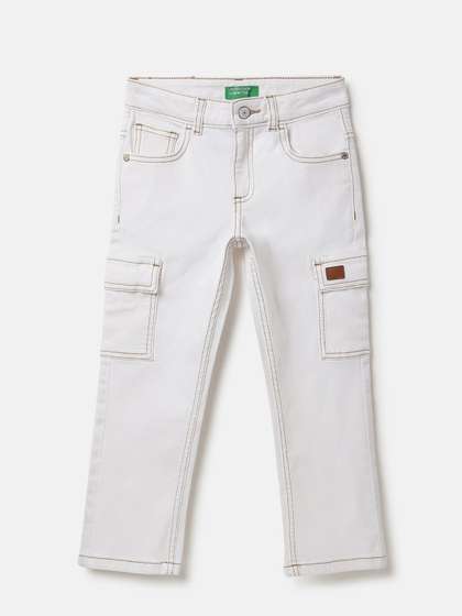 United Colors of
                    Benetton Boys Straight Fit Mid-Rise Jeans
