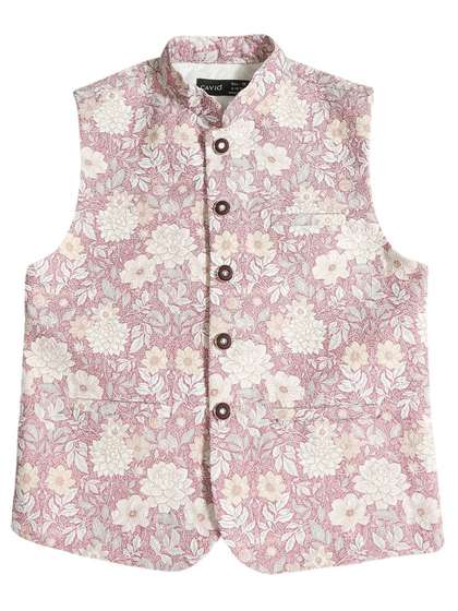 CAVIO Boys Printed
                        Pure Cotton Nehru Jackets