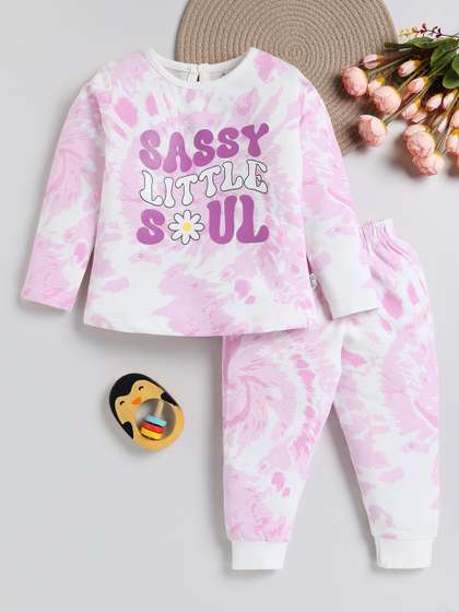 YK X Tinyo Girls Printed
                    Clothing Set