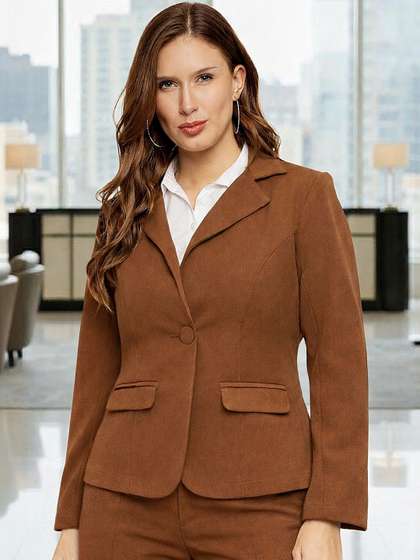 Martini Notched
                        Lapel Single-Breasted Tailored Fit Formal
                        Blazers