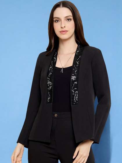 Martini Collarless
                        Open Front Formal Blazers