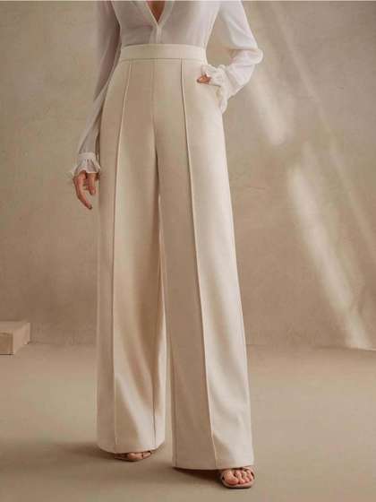 Stylecast X Kotty
                          Women High-Rise Pleated Trousers