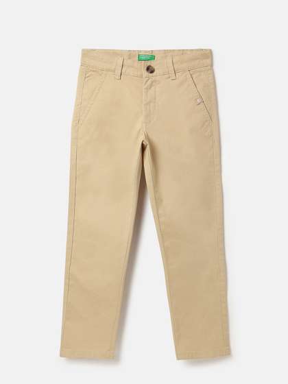 United Colors of
                    Benetton Boys Straight Fit Chinos Trousers