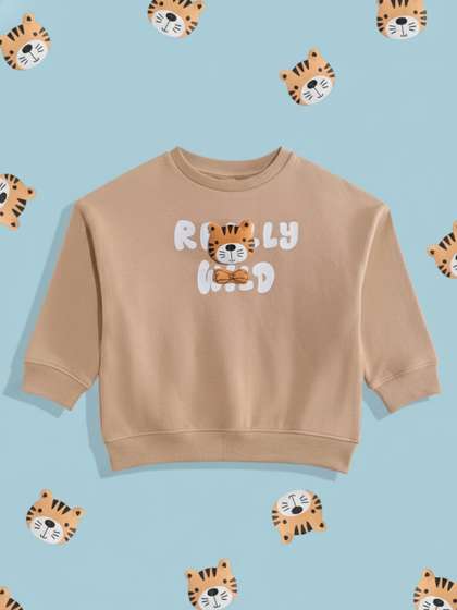 mothercare Girls
                      Printed Pure Cotton Sweatshirt with Applique
                      Detail