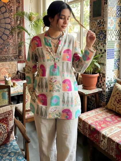 Anouk Mirage Ethnic
                      Motifs Printed Kurti