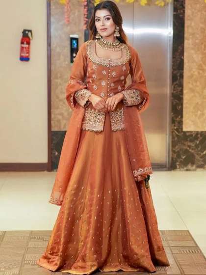 SUPPAR SLEAVE
                          Embroidered Ready to Wear Lehenga & Blouse
                          With Dupatta