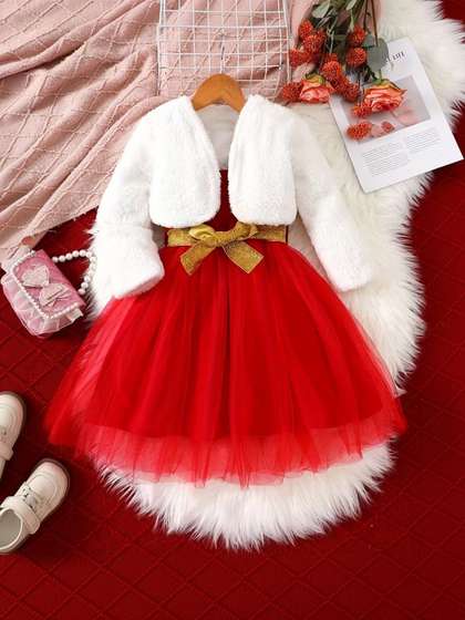 ER LIFE Style Woollen
                    Net Fit & Flare Dress
