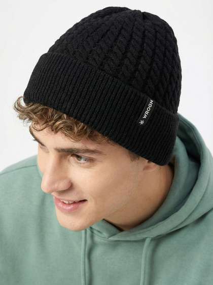 WROGN Unisex Textured
                    Woollen Beanie