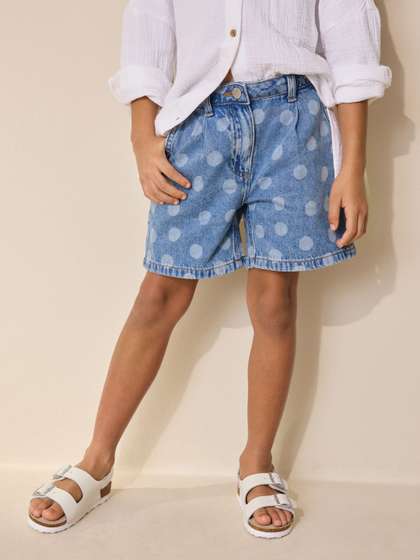 NEXT Girls Relaxed Denim Shorts