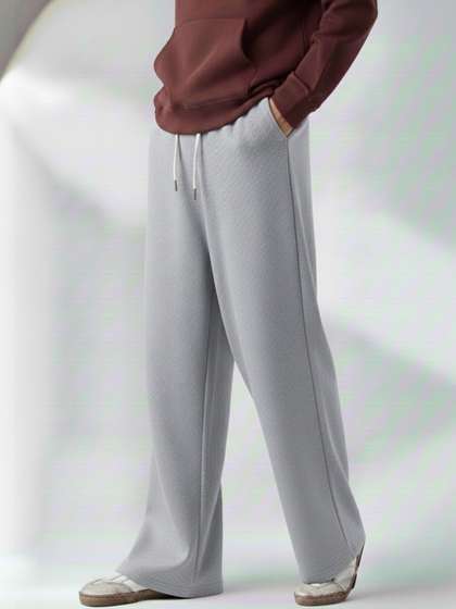 dockstreet Men Pure
                        Cotton Relaxed Fit Track Pants