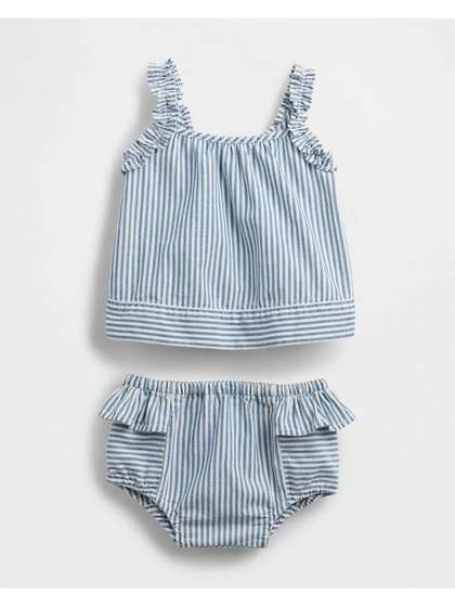 GAP Kids Vertical
                        Striped Square Neck Set