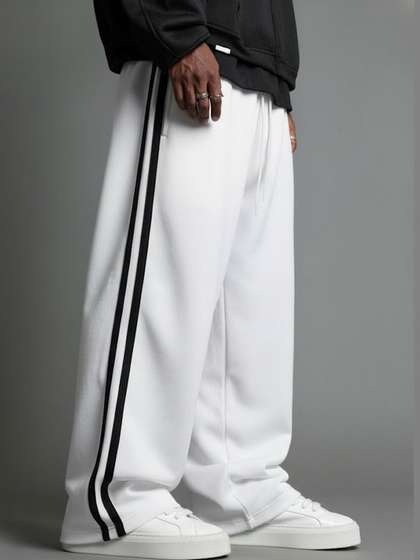 dockstreet Men Pure
                        Cotton Relaxed Fit Track Pants