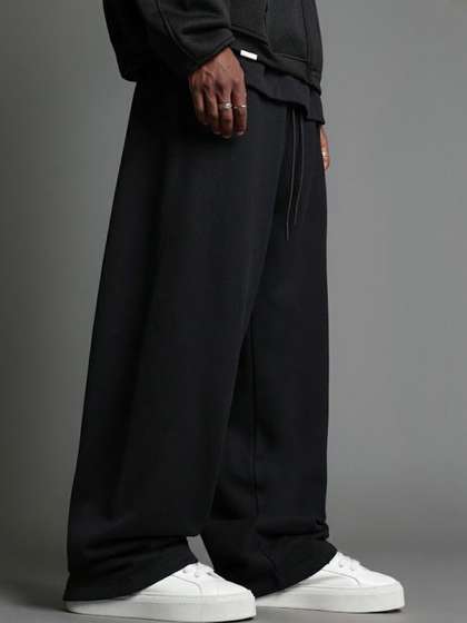 dockstreet Men Pure
                        Cotton Relaxed Fit Track Pants