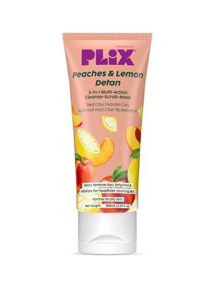 PLIX THE PLANT FIX
                        3-In-1 Detan Face Wash Scrub & Mask - 100ml