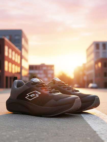 Lotto Men Energex
                        Black Running Shoes