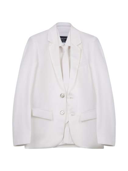 CHARCHIT Single Breasted
                    Blazer With T-Shirt