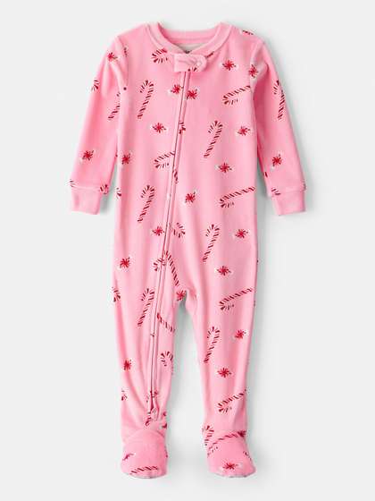 Carter's Baby Girl
                      Pink Peppermints Dreamplush Full Sleeve Snug Fit
                      Sleepsuit