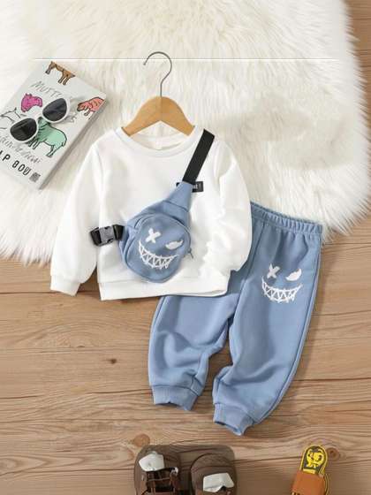 FAHAD CREATIONS
                        Unisex Kids Printed Trousers