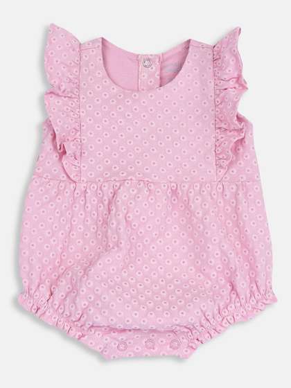 Chicco Girls Printed
                    Cotton Bodysuits