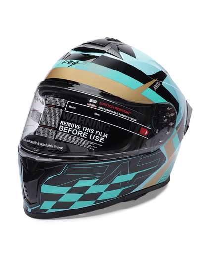 VEGA Zap DV Alliance ISI
                    and DOT Certified Full Face Helmet
