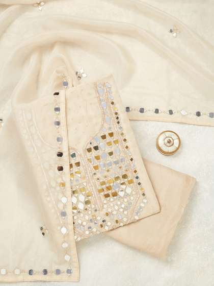 Koskii Women
                        Embellished Unstitched Dress Material