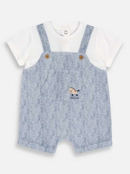 Chicco Infants Boys
                      Round Neck Rompers