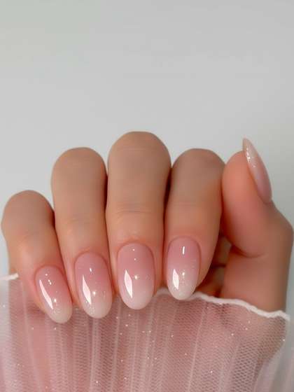 TheVineGirl Set Of
                        24 Reusable Stick On Artificial Nails - Pink