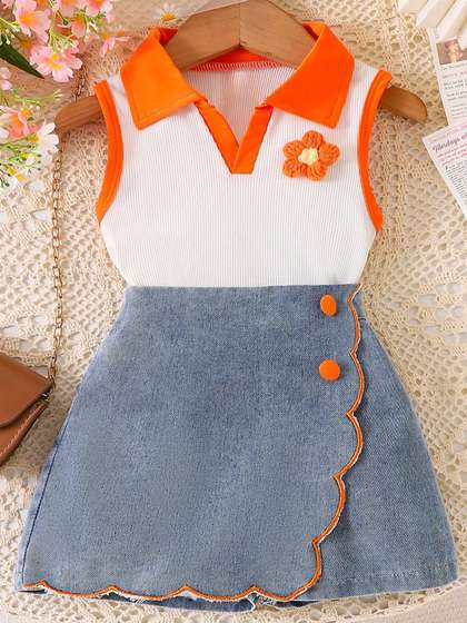Xsole Girls Top with
                    Shorts